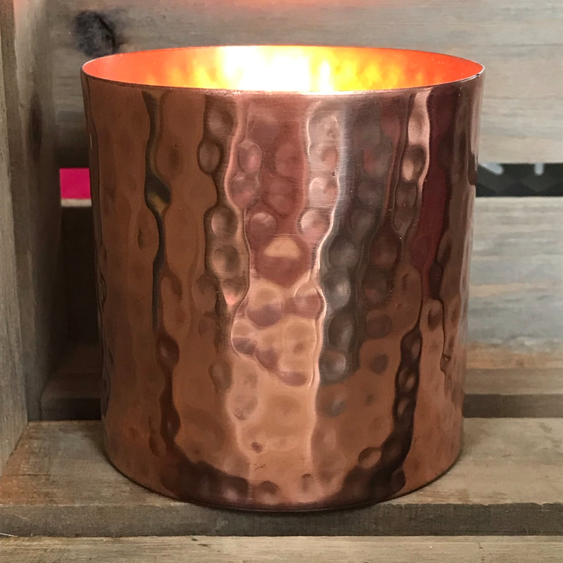 Copper candle pots